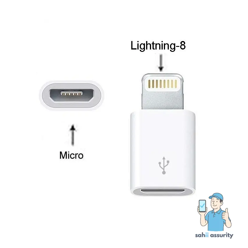 Micro USB to 8 Pin Lightning Converter